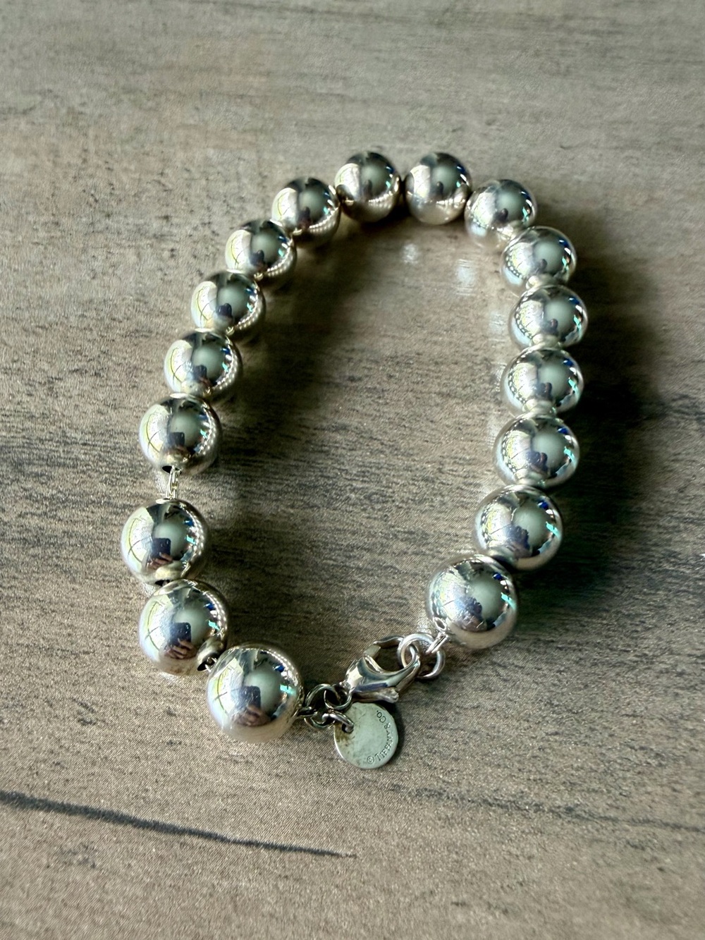 Tiffany & Co. Sterling Silver Bead Bracelet